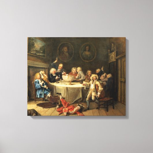 Moderne midnight-discussie canvas afdruk (Voorkant)