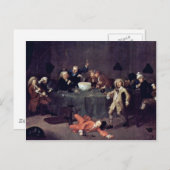 Moderne midnight-discussie door Hogarth William Briefkaart (Voorkant / Achterkant)
