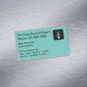 Moderne mierensymbool ongediertebestrijding magnetisch visitekaartje (Voorbeeld)