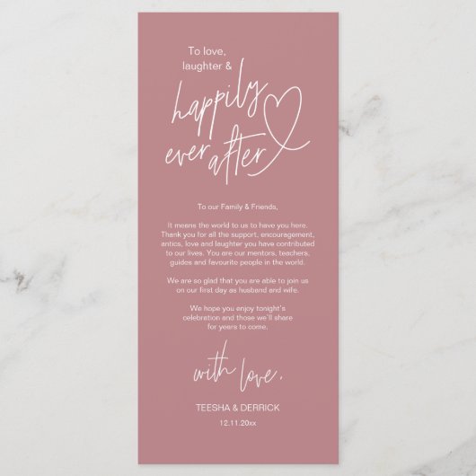 Moderne mignon, Mariage Cadre Carte de remerciemen (Devant)