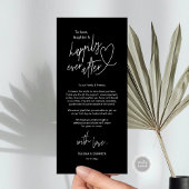 Moderne mignon, Mariage Cadre Carte de remerciemen