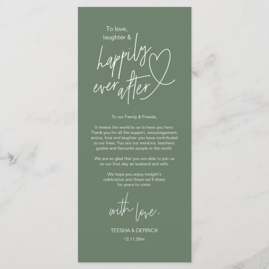 Moderne mignon, Mariage Cadre Carte de remerciemen (Devant)