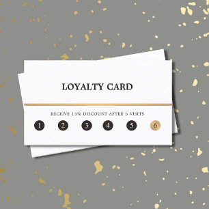 Moderne, milieuvriendelijke Gold Line Loyalty-kaar Klantenkaartje