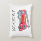 Moderne miniatuurfeest van vuurman accent kussen (Voorkant(Verticaal))