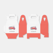 Moderne miniatuurfeest van vuurman bedankdoosjes (Uitgevouwen)