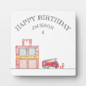 Moderne miniatuurfeest van vuurman fotoplaat (Voorkant)