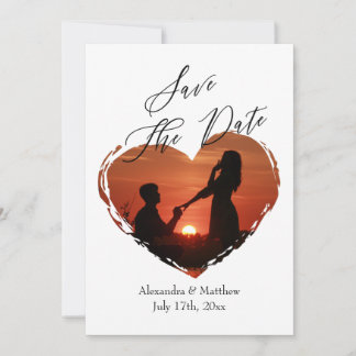 Moderne miniatuurfoto van Elegant Script Save The Date