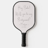 Moderne minieme bridesmaid-ontwerphandleiding Blus Pickleball Paddle (Achterkant)