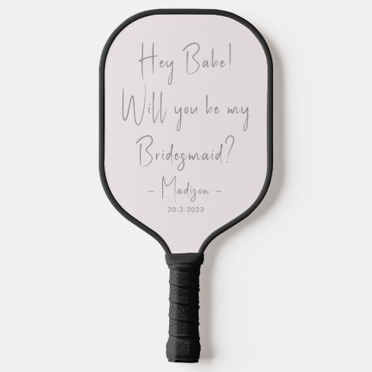 Moderne minieme bridesmaid-ontwerphandleiding Blus Pickleball Paddle (Achterkant)