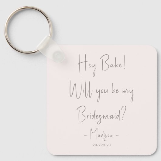 Moderne minieme bridesmaid-ontwerphandleiding Blus Sleutelhanger (Voorkant)