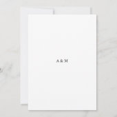 Moderne minieme gouden monogram voor het script Go Kaart (Achterkant)