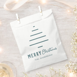 Moderne minieme groene kerstboompijn met prettig k bedankzakje