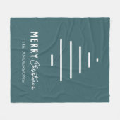 Moderne minieme groene kerstboompijn met prettig k fleece deken (Voorkant (Horizontaal))