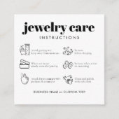 Moderne minieme juwelenzorg Hartelijk dank voor uw Informatiekaartje (Voorkant)