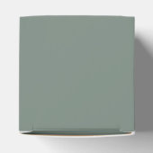 Moderne minieme Sage Green en White Arch Hartelijk Bedankdoosjes (Bovenkant)