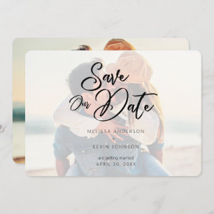 Moderne minieme Typografie van het Manuscript Save The Date