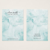 Moderne minieme Waterverf juwelier Display Kaart (Voorkant /achterkant)