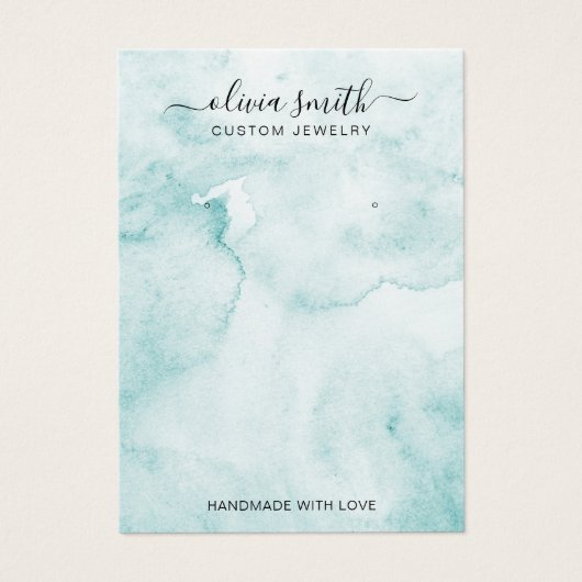 Moderne minieme Waterverf juwelier Display Kaart (Voorkant)