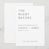 Moderne minima | De nacht voor het eten van de rep Kaart (Voorkant / Achterkant)