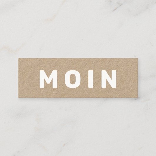 Moderne minima mini visitekaartje (Voorkant)