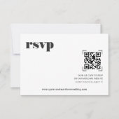 Moderne minima | QR-code bruiloft RSVP (Voorkant)