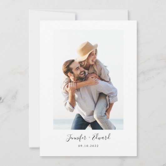 Moderne minima save the date (Achterkant)