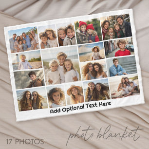 Moderne Minimaal 17 Foto Collage Galerij Fleece Deken