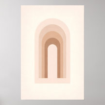 Moderne Minimaal Boho Abstract Neutrale Bogen