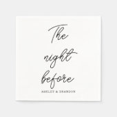 Moderne Minimaal De Nacht Voor Servetten (Voorkant)