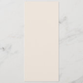 Moderne minimaal elegante kalligrafie script bruil menu (Achterkant)