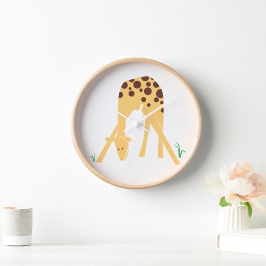 Moderne Minimaal Gele Giraffe, 10" (Huis)