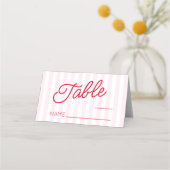 Moderne Minimaal Minimalistische Roze en Rode Trou (Voorkant)