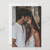 Moderne Minimaal String Licht Foto Bewaar de Datum Save The Date (Achterkant)
