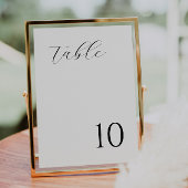 Moderne Minimaal Tafelnummerkaart Kaart