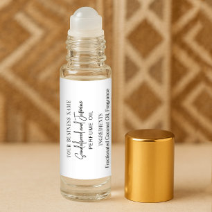 Moderne minimal 10ml Étiquettes de bouteille à rou