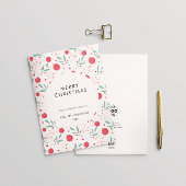 Moderne Minimal Bauble Pattern Corporate Kerstmis Feestdagenkaart