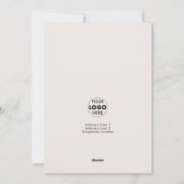 Moderne Minimal Bauble Pattern Corporate Kerstmis Feestdagenkaart (Achterkant)