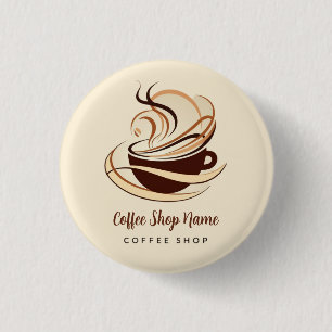 Moderne Minimal Coffee Shop professionele winkel Ronde Button 3,2 Cm