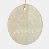 Moderne minimal Custom Gift Labels Keramisch Ornament (Links)