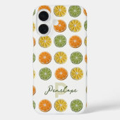 Moderne Minimal Fresh Crochet Citrus Slices Naam Case-Mate iPhone Case (Achterkant)