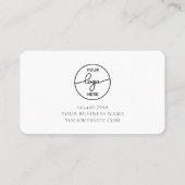 Moderne Minimal handgemaakt met Love Script Logo Visitekaartje (Achterkant)