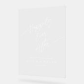 Moderne minimal Heureusement Jamais Après L'Accuei (Angle)