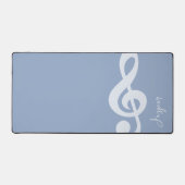 Moderne Minimal Pastel Bleu Musique Symbole Nom (Recto)