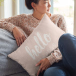 Moderne Minimal Pastel Rose Bonjour Et Vous Nom<br><div class="desc">Moderne Minimal Pastel Rose Bonjour Et Vous Nom</div>