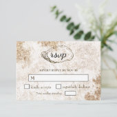 Moderne minimal Waterverf Oyster Beach RSVP Informatiekaartje (Staand voorkant)