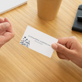 Moderne Minimal Waterverf Wildflowers Visitekaartje