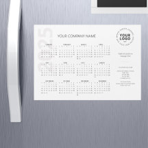 Moderne Minimal White Business Kalender 2025