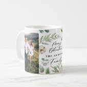 Moderne, minimale 2 foto-kerstelegant script C Koffiemok (Voorkant links)