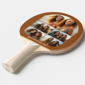 Moderne minimale 5 foto collage met tekst tafeltennisbatje (Voorkant Gekanteld)