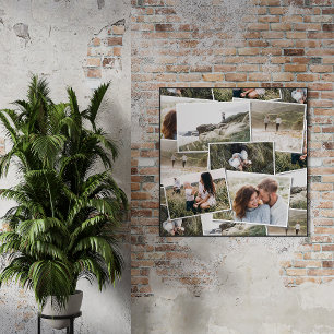 Moderne minimale 5 foto-elegant eenvoudig uniek perfect poster